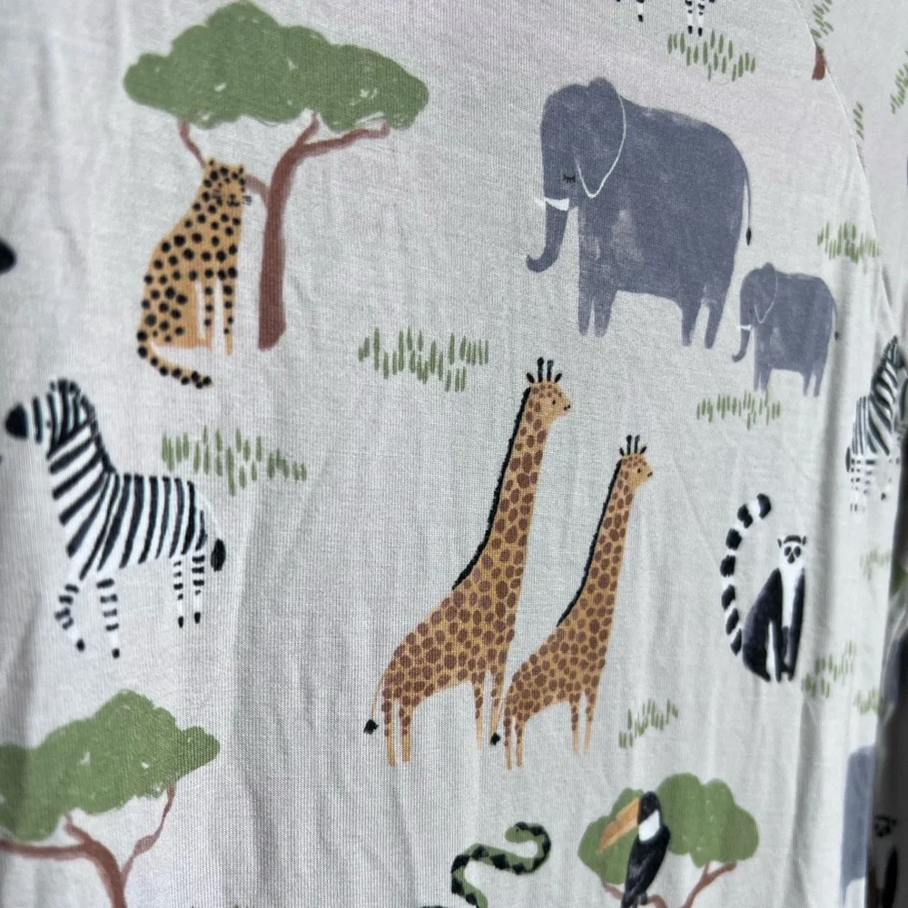 Little Sleepies Safari Friends Zippy Pajamas Size 3T GUC - Picture 8 of 10